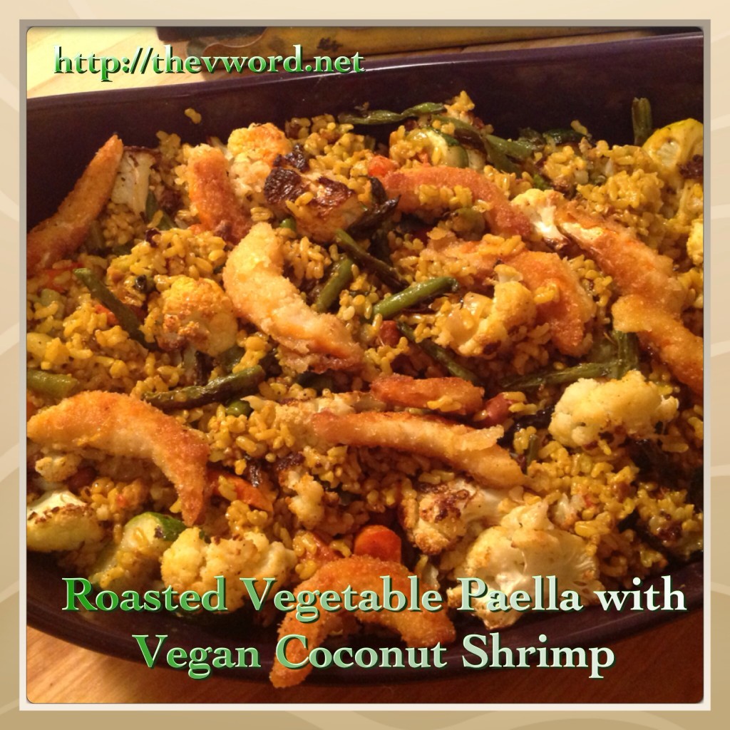 veg paella with v shrimp (2)