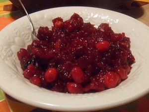 cranberry sauce in bowl - Copy