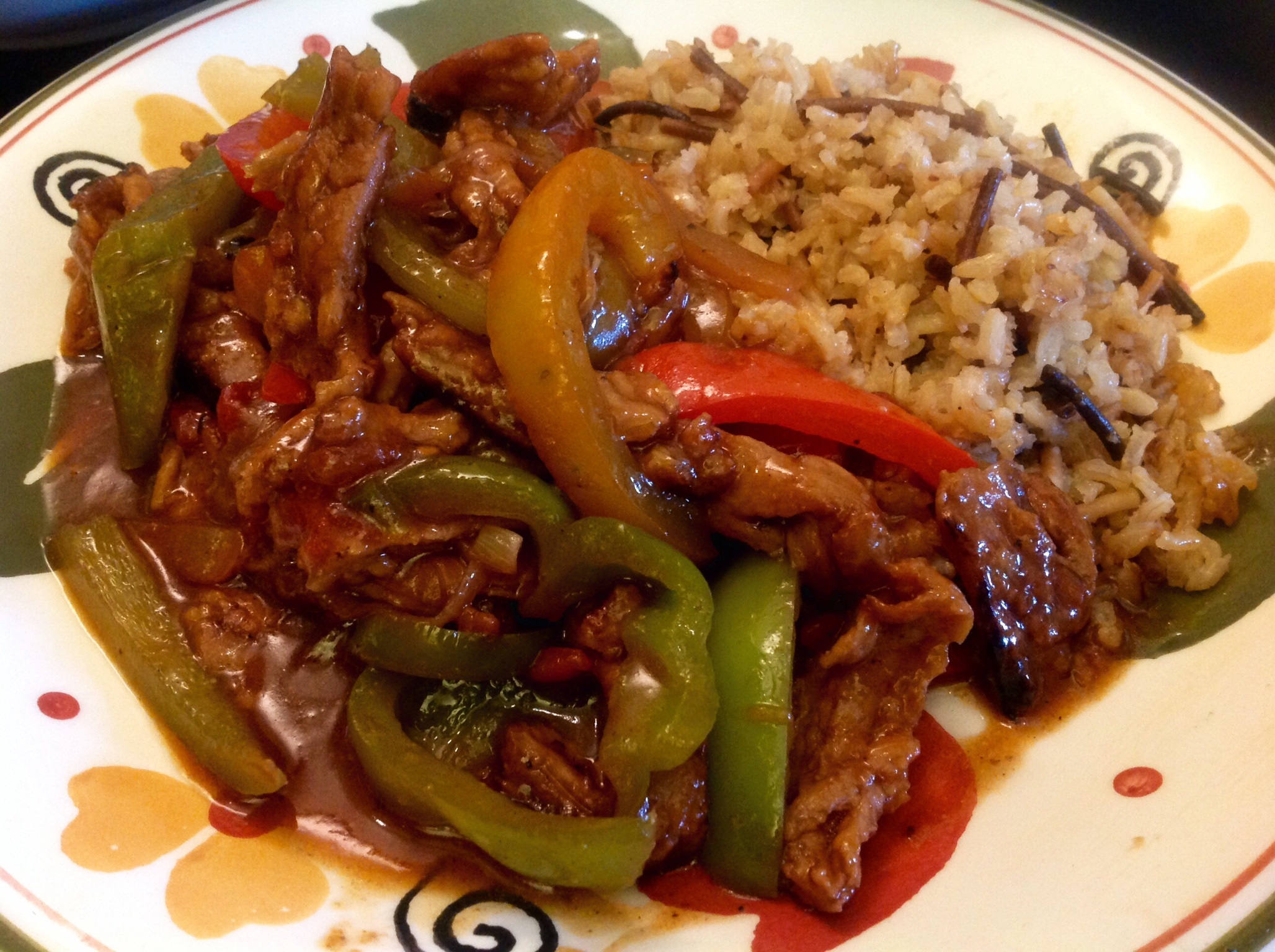 how-to-make-pepper-steak-and-rice-with-gravy