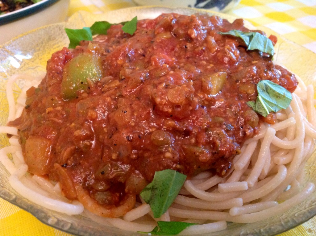 Pasta with Vegan Bolognese Sauce | The 